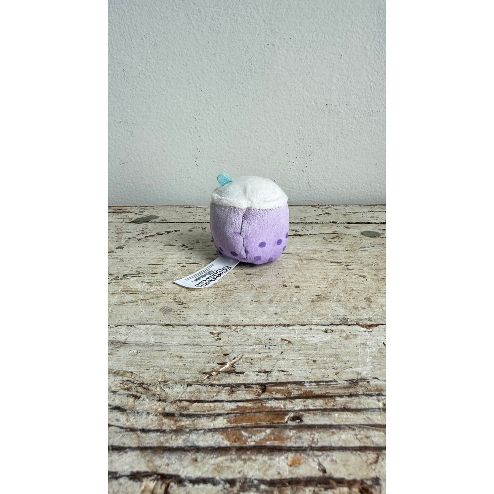 Squishville Squishmallows 2in Purple Boba Tea Mini Plush Jakarria Drink - Picture 3 of 5